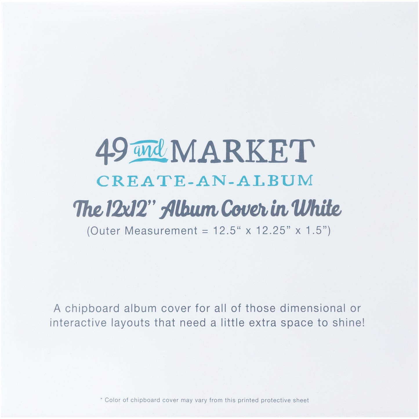 49 and Market - Create-An-Album Cover 12"X12"