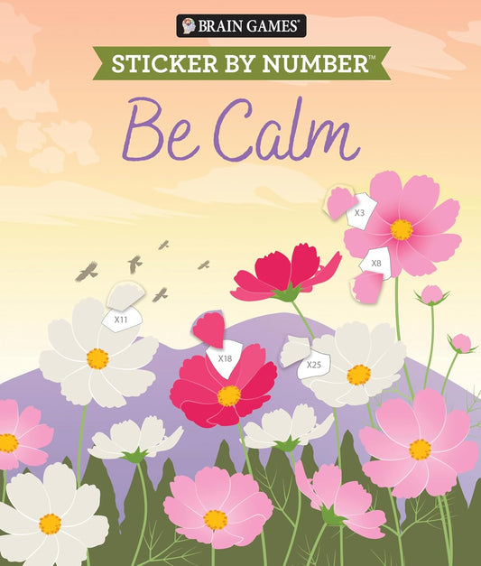 Brain Games - Sticker by Number - Be Calm