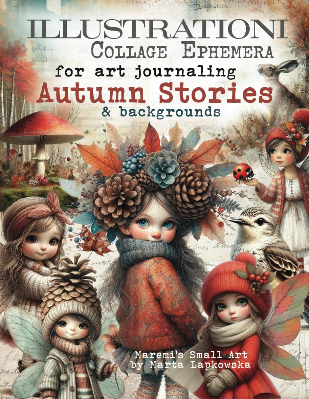 Maremi Small Art - ILLUSTRATIONI - Collage Ephemera For Art Journaling - Autumn Stories & Backgrounds