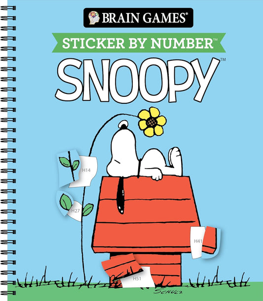 Brain Games - Sticker by Number - Snoopy