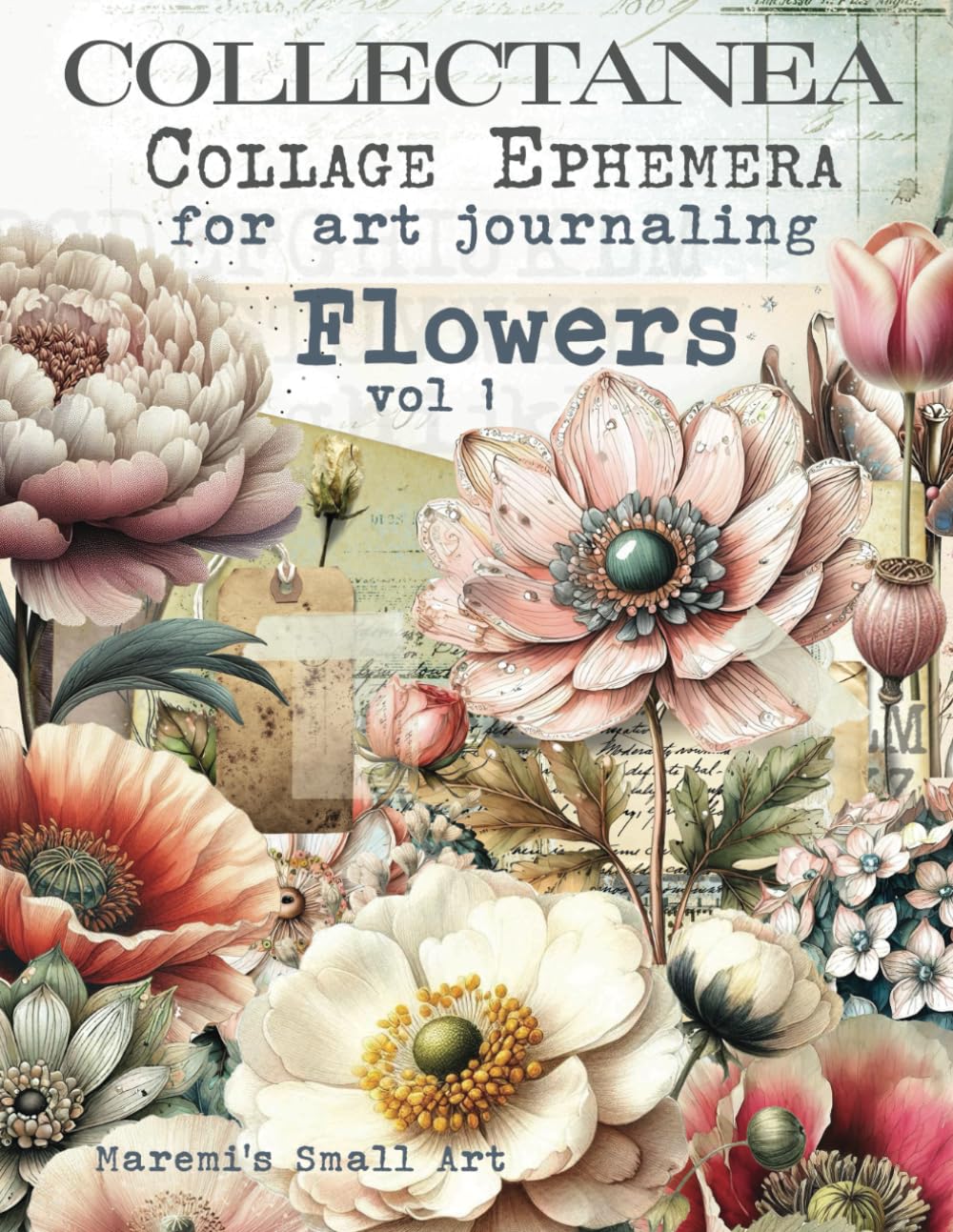 Maremi's Collectanea - Collage Ephemera For Art Journaling - Flowers vol 1