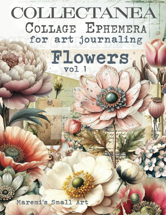 Maremi's Collectanea - Collage Ephemera For Art Journaling - Flowers vol 1