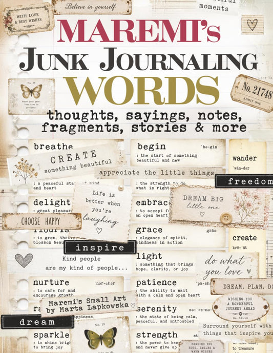 Maremi's Small Art - Junk Journaling Words