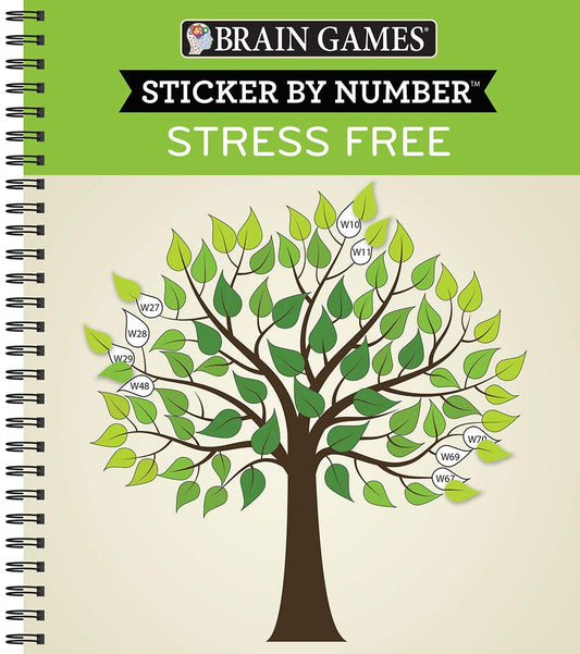 Brain Games - Sticker by Number - Stress Free