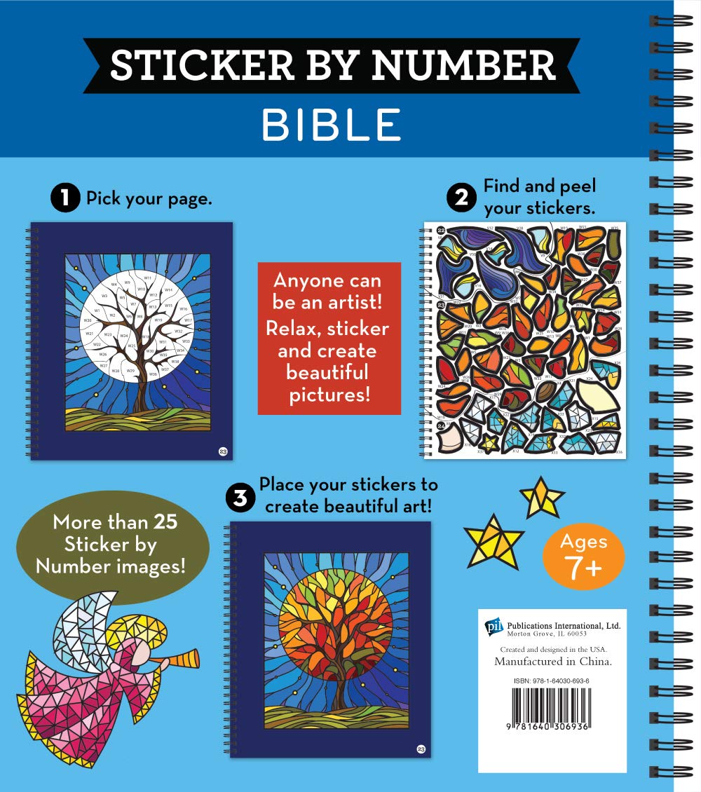 Brain Games - Sticker by Number: Bible