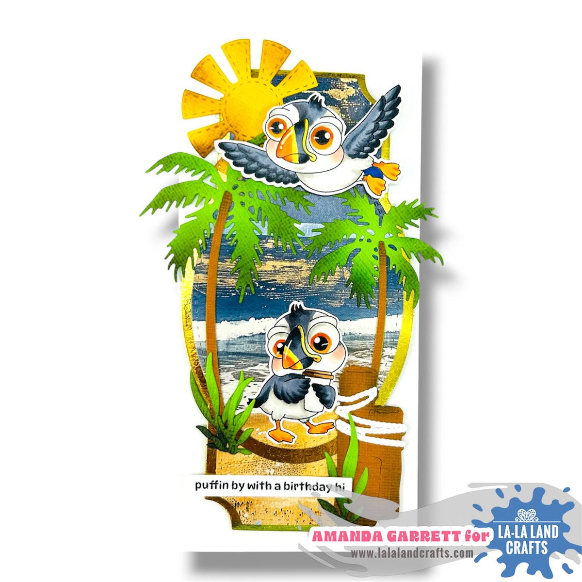 La-La Land Crafts - Clear Photopolymer Stamps - Puffin By