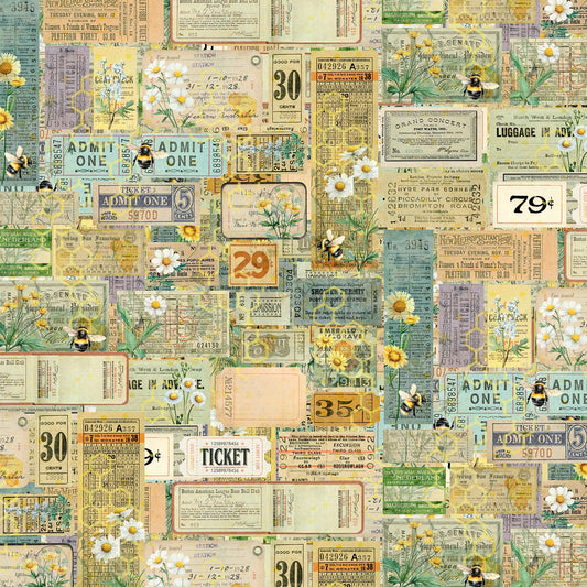 49 and Market - Botanical Buzz Collection - 12 x 12 Double-Sided Paper - Vibrant