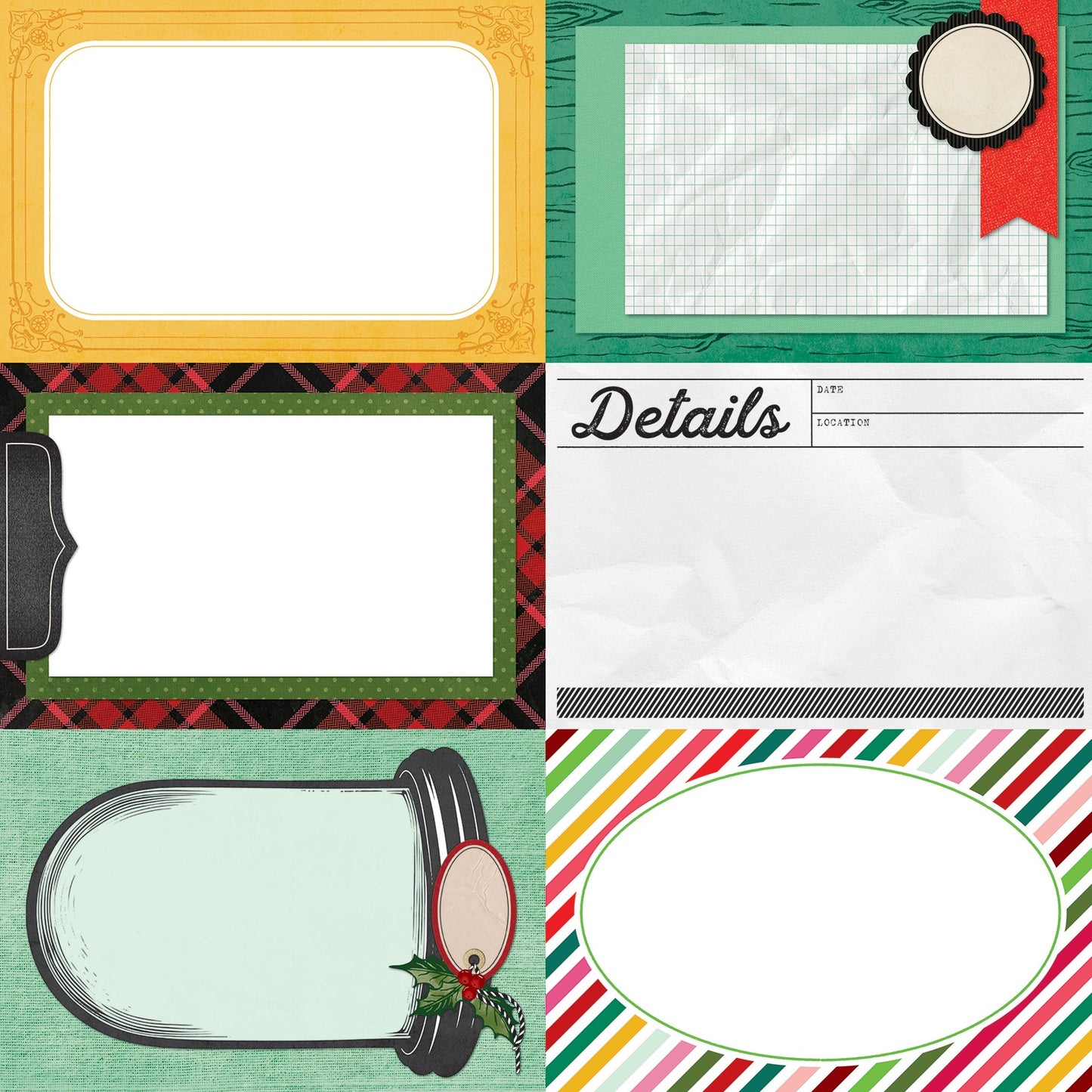 49 and Market - Mistletoe and Memories Collection - 12 x 12 Double-Sided Paper - Starters Paper 9