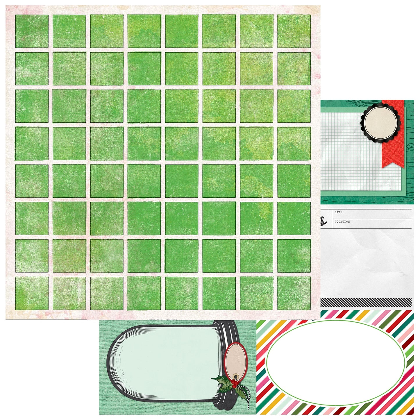 49 and Market - Mistletoe and Memories Collection - 12 x 12 Double-Sided Paper - Starters Paper 9