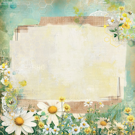 49 and Market - Botanical Buzz Collection - 12 x 12 Double-Sided Paper - Fresh