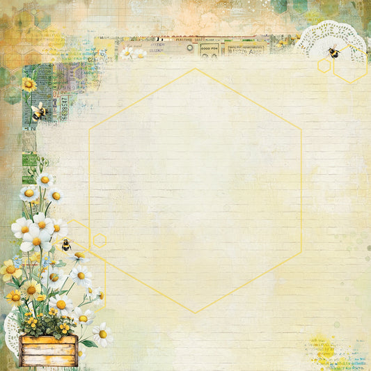 49 and Market - Botanical Buzz Collection - 12 x 12 Double-Sided Paper - Delicate