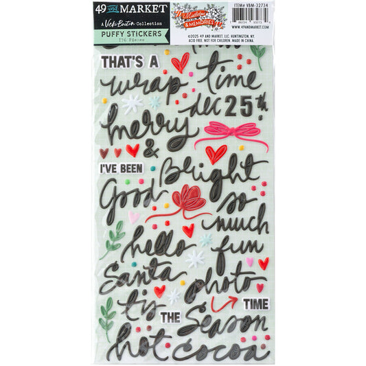 49 and Market - Mistletoe and Memories Collection - Puffy Stickers
