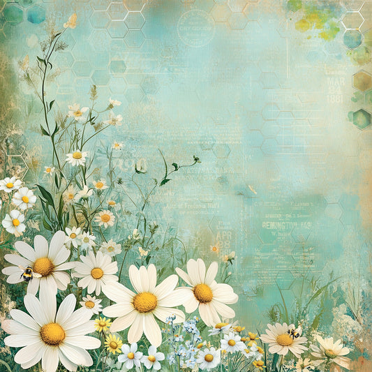 49 and Market - Botanical Buzz Collection - 12 x 12 Double-Sided Paper - Fragrant