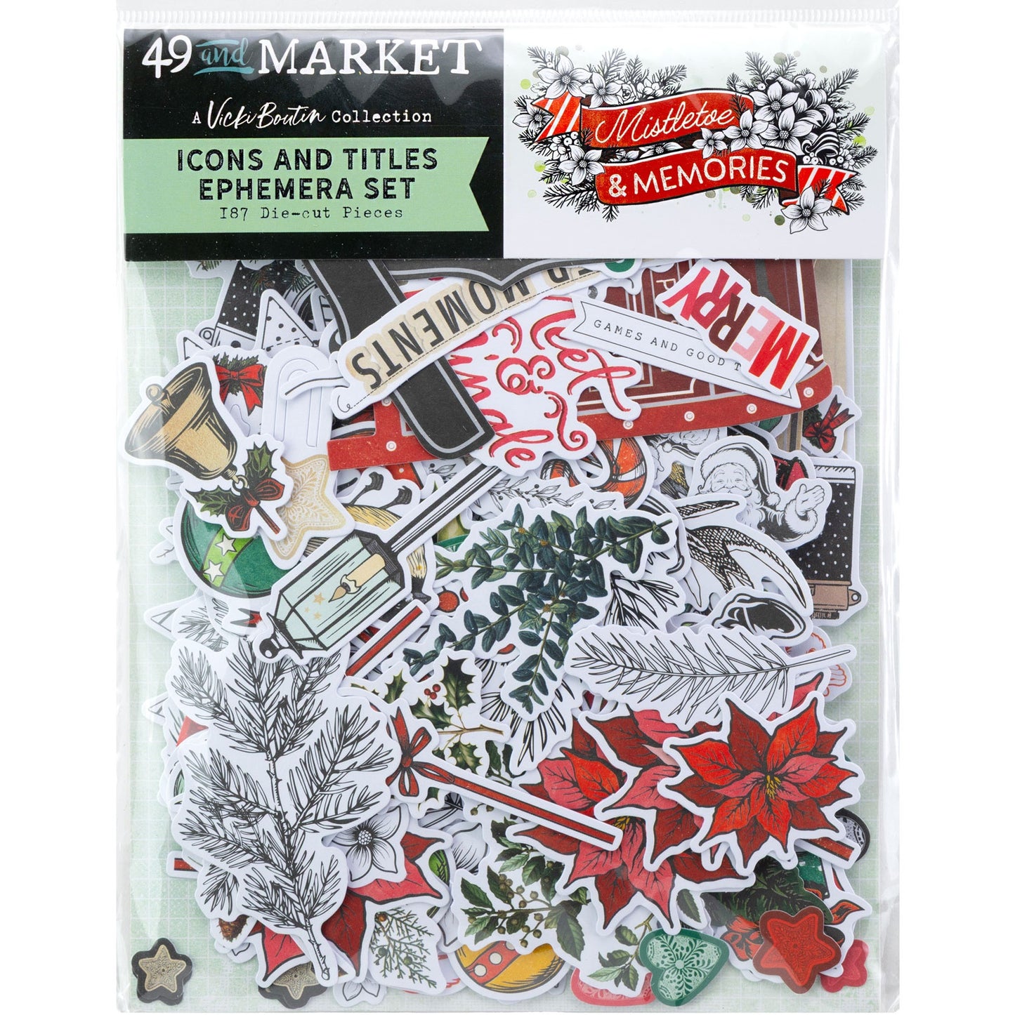 49 and Market - Mistletoe and Memories Collection - Icon Die Cuts