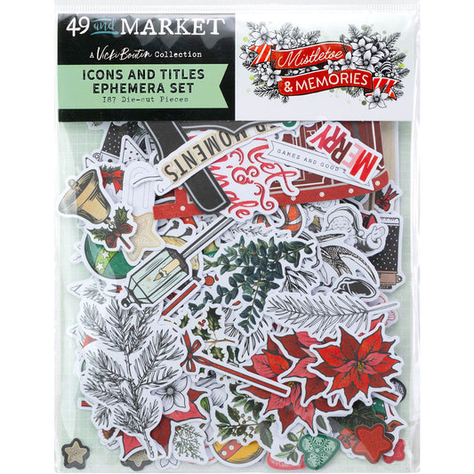 49 and Market - Mistletoe and Memories Collection - Icon Die Cuts