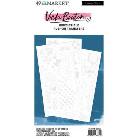 49 and Market - Vicki Boutin - Irresistibles Collection - Rub-On Transfers - Curiosities