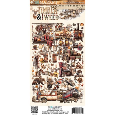 49 and Market - Timber & Tweed Collection - Laser Cut Element Set