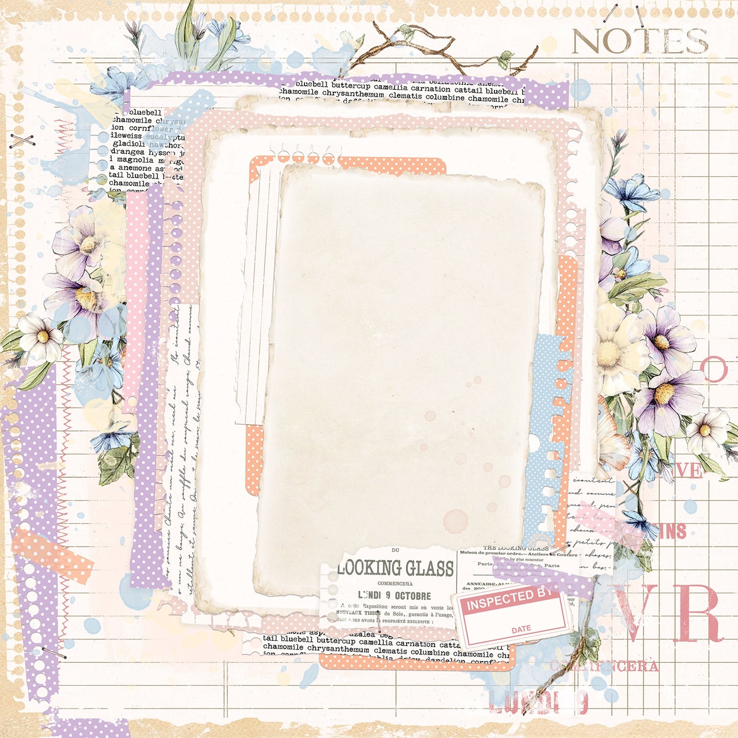 49 and Market - The Looking Glass Collection - 12 x 12 Double-Sided Paper - Fairy Hollow