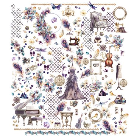 49 and Market - Plume & Petal Collection - Ephemera - Laser Cuts - Elements