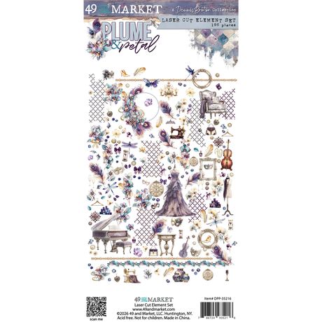 49 and Market - Plume & Petal Collection - Ephemera - Laser Cuts - Elements