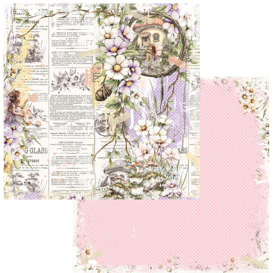 49 and Market - The Looking Glass Collection - 12 x 12 Double-Sided Paper - The Fairy Times