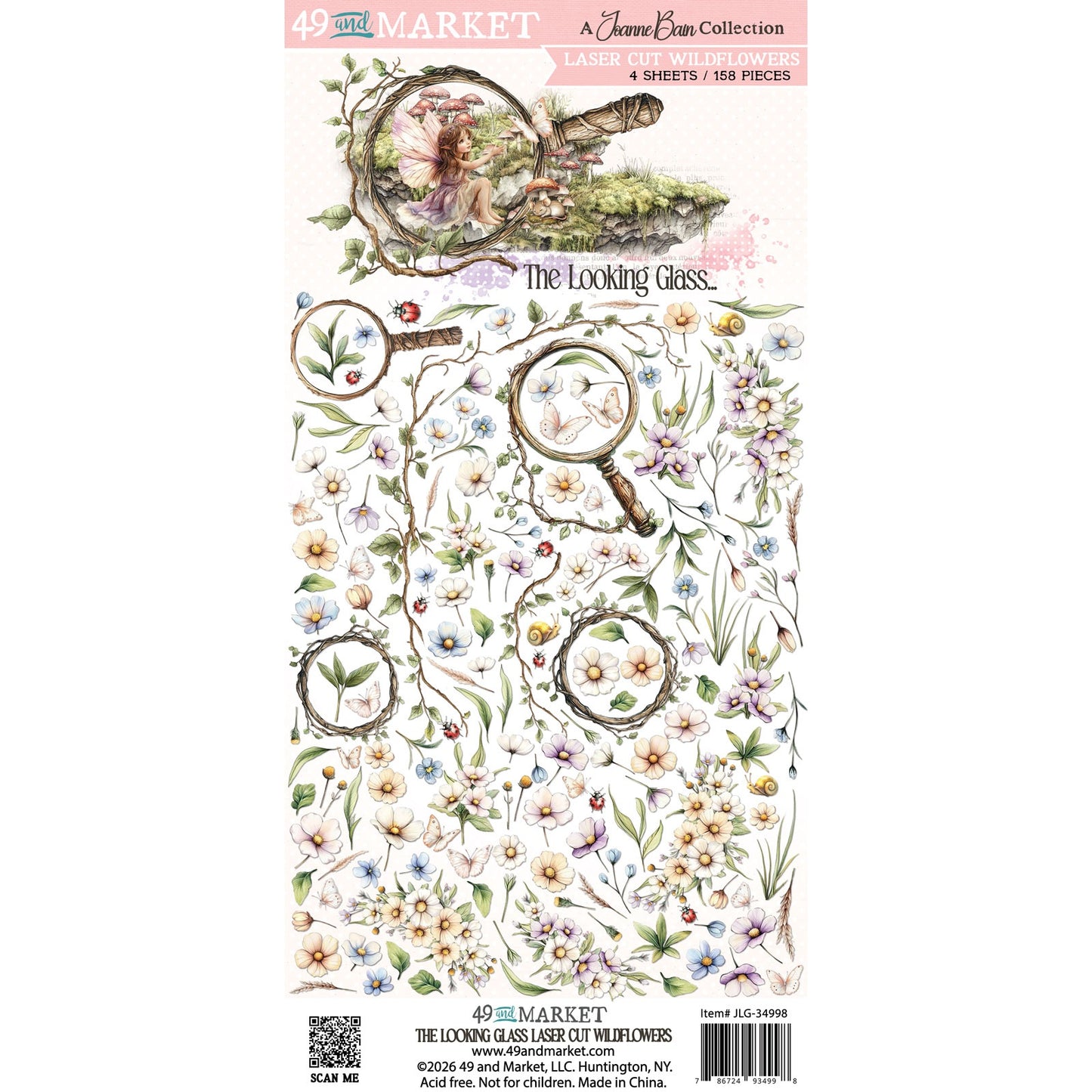 49 and Market - The Looking Glass Collection - Laser Cut Wildflowers