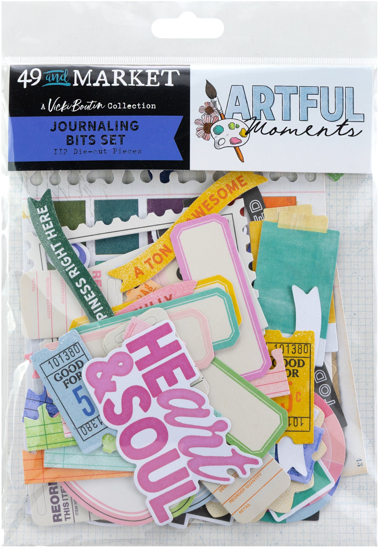 49 And Market - Vicki Boutin - Artful Moments Collection - Ephemera - Journaling Bits