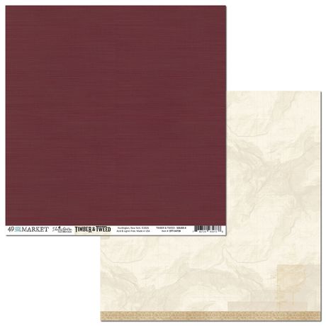 49 and Market - Timber And Tweed Collection - 12 x 12 Double Sided Paper - Solids 4