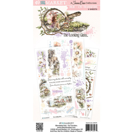 49 and Market - The Looking Glass Collection - Blendable Rub-On Transfers