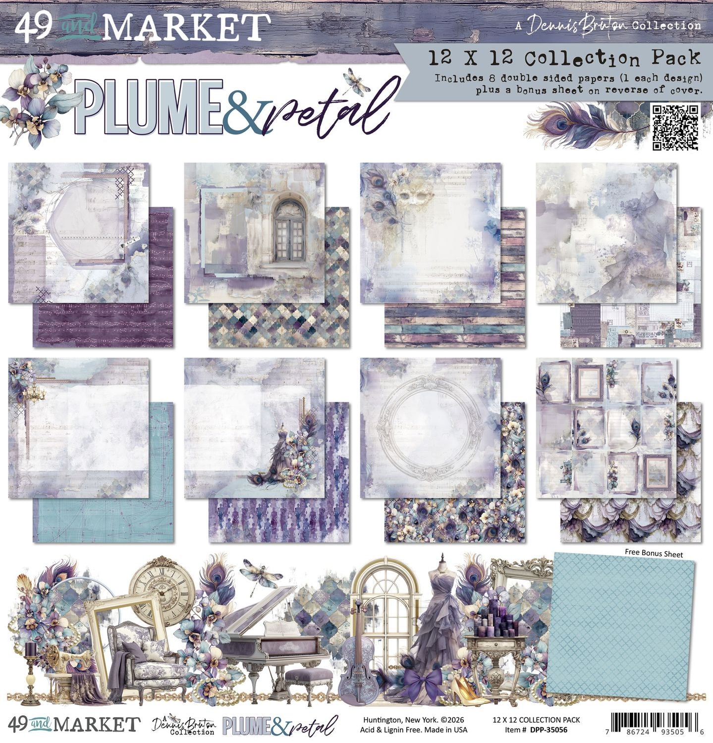 49 and Market - Plume & Petal Collection - 12 x 12 Collection Pack