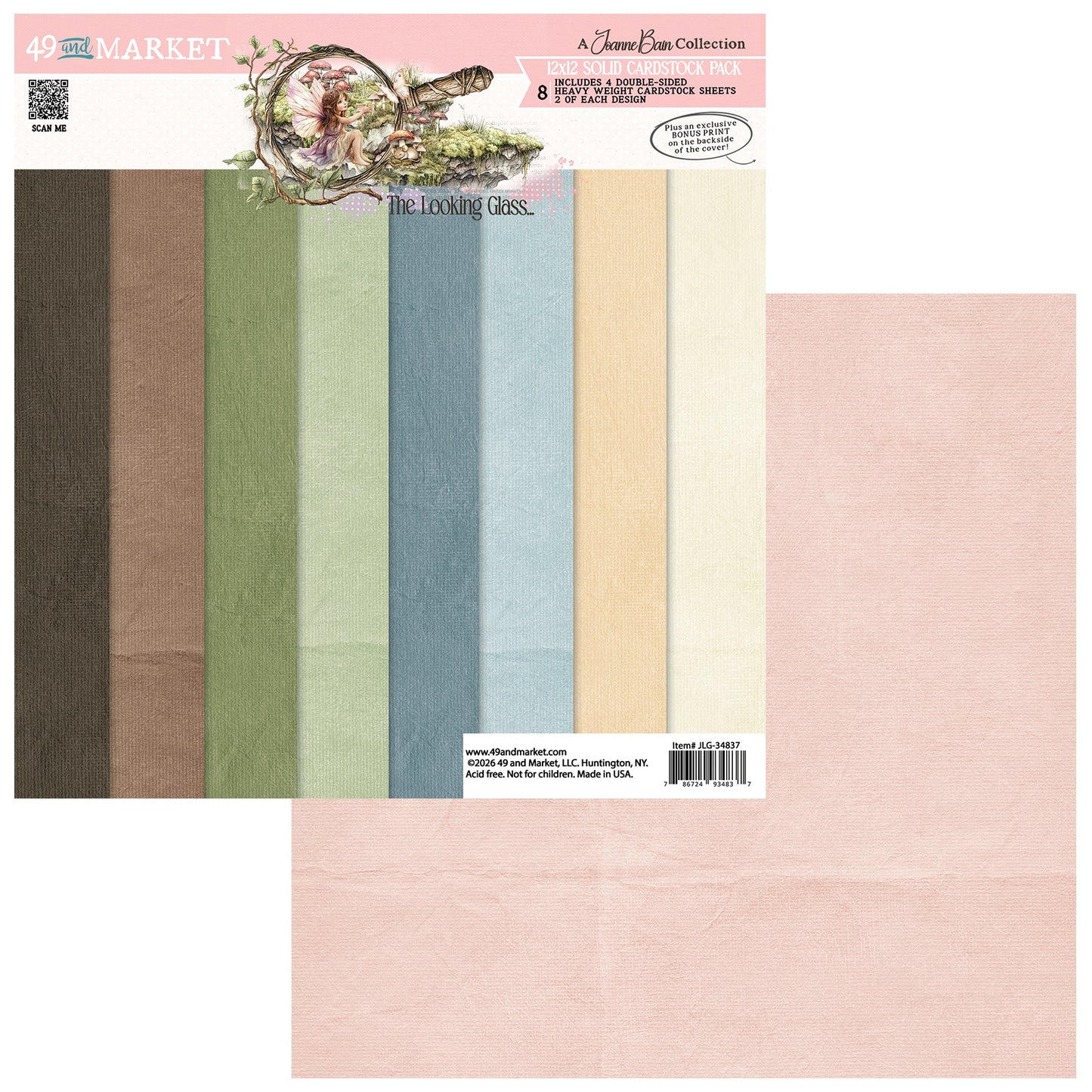 49 and Market - The Looking Glass Collection - 12 x 12 Collection Pack - Solids