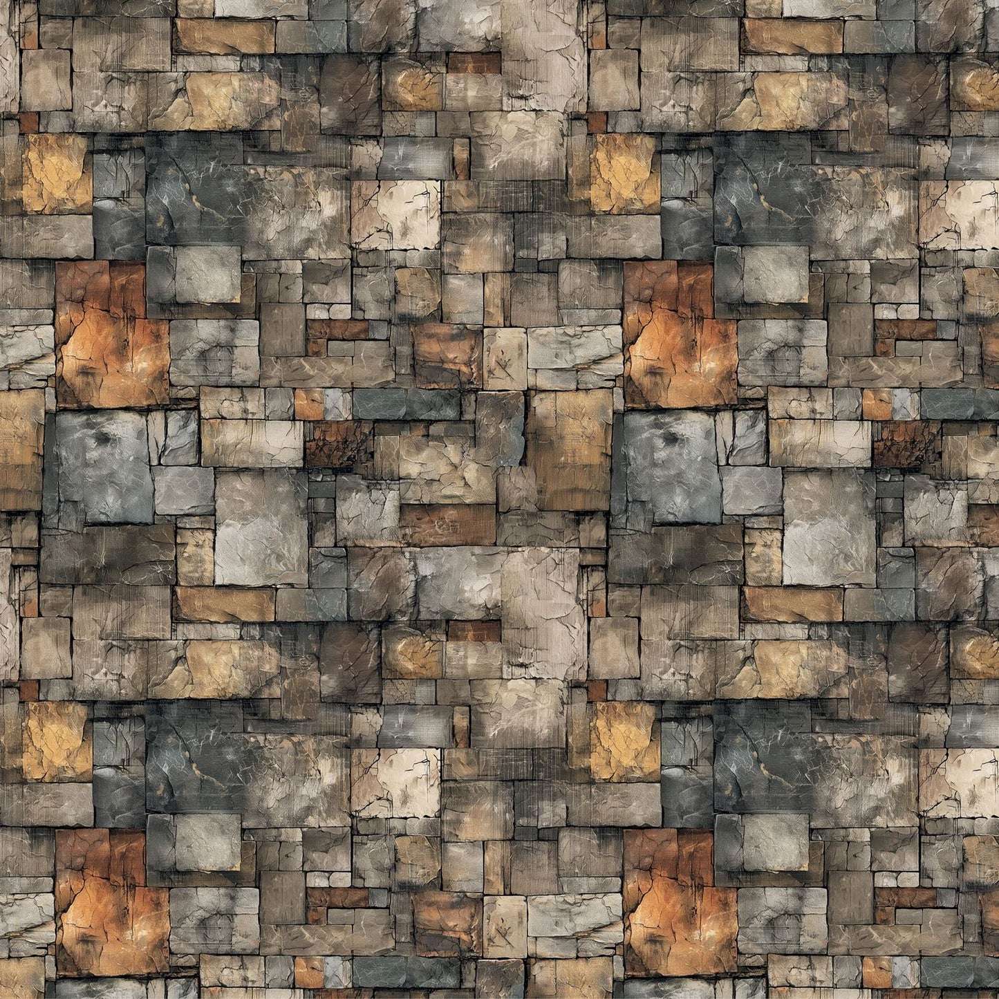 49 and Market - Timber And Tweed Collection - 12 x 12 Double Sided Paper - Fireplace