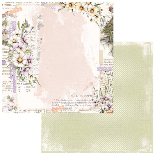 49 and Market - The Looking Glass Collection - 12 x 12 Double-Sided Paper - Enchanted Note
