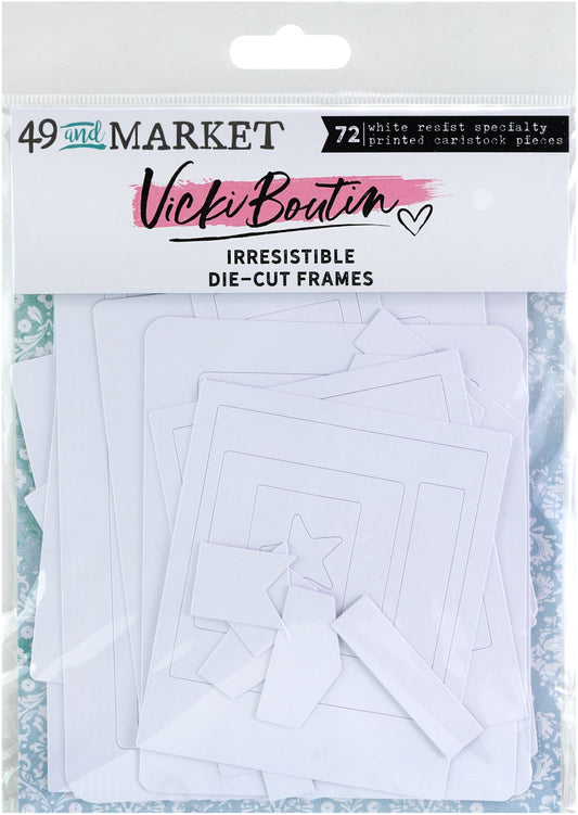 49 and Market - Vicki Boutin - Irresistible Collection - Ephemera - Die-Cut Frames