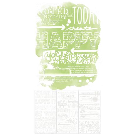49 and Market - Vicki Boutin - Irresistible Collection - Artful Words Rub-On Transfers