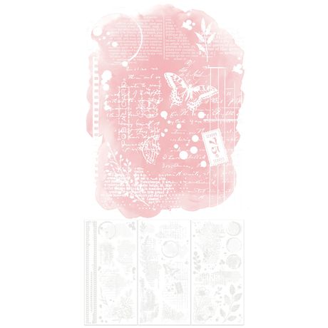 49 and Market - Vicki Boutin - Irresistible Collection - Artful Layers Rub-On Transfers
