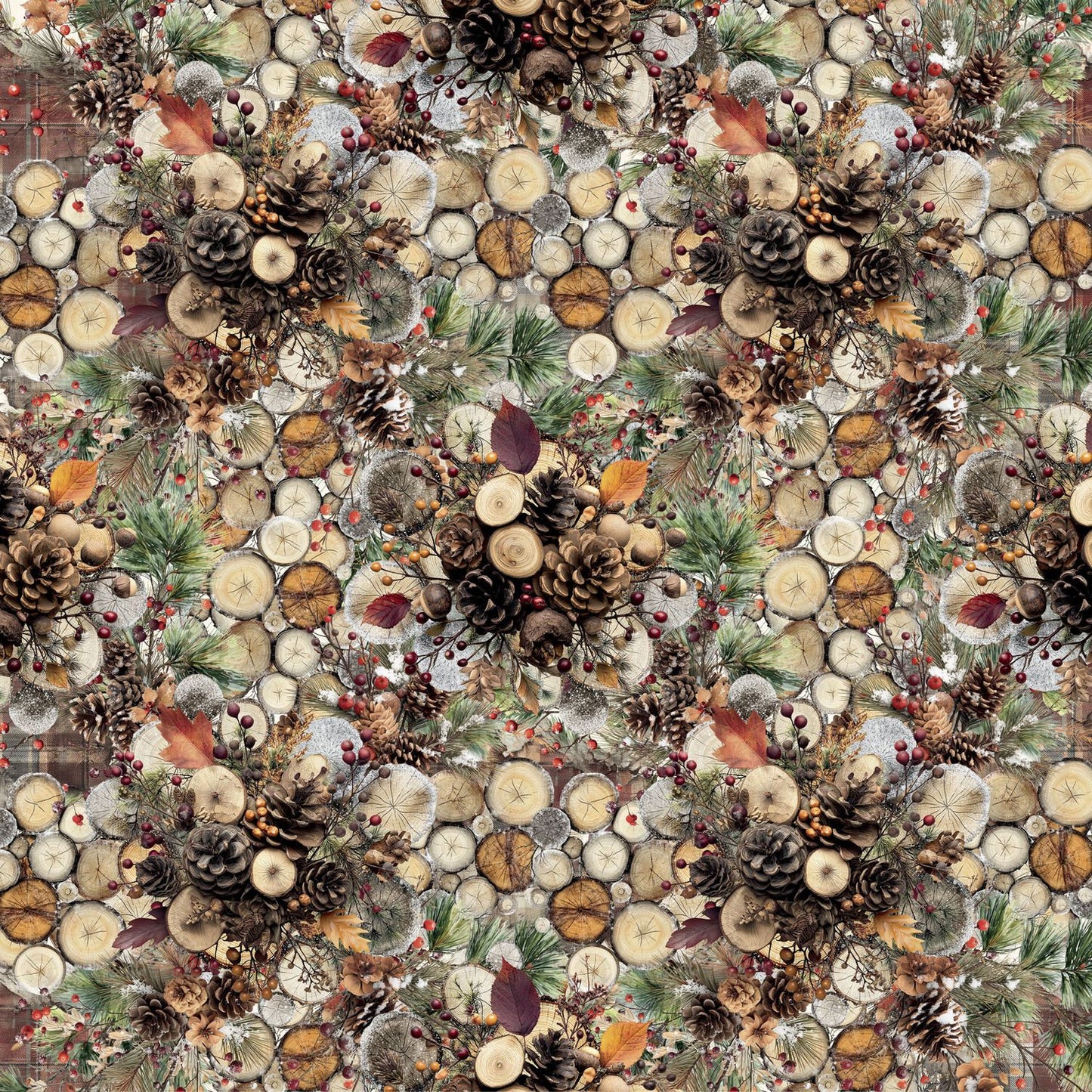 49 and Market - Timber And Tweed Collection - 12 x 12 Double Sided Paper - Icy Adventure