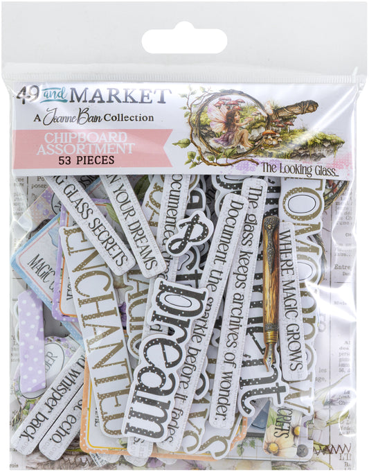 49 and Market - The Looking Glass Collection - Chipboard Set