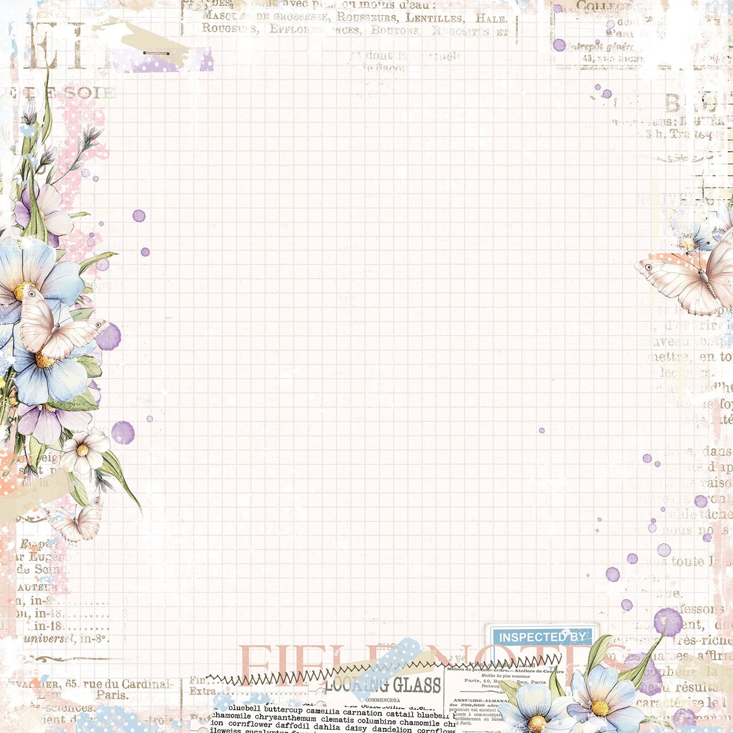 49 and Market - The Looking Glass Collection - 12 x 12 Double-Sided Paper - Collector Of Echoes