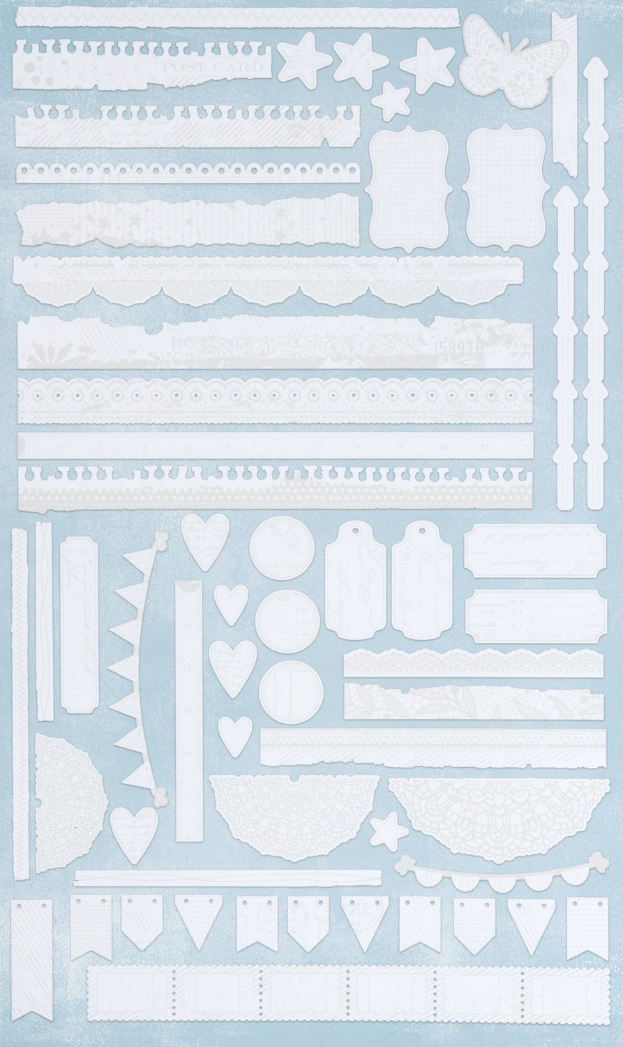 49 and Market - Vicki Boutin - Irresistible Collection - Ephemera - Die-Cut Borders