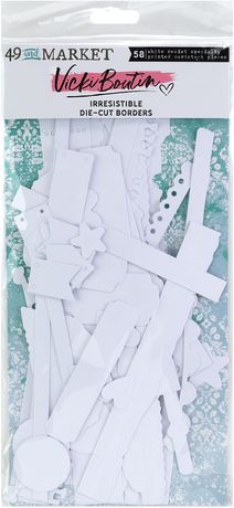 49 and Market - Vicki Boutin - Irresistible Collection - Ephemera - Die-Cut Borders