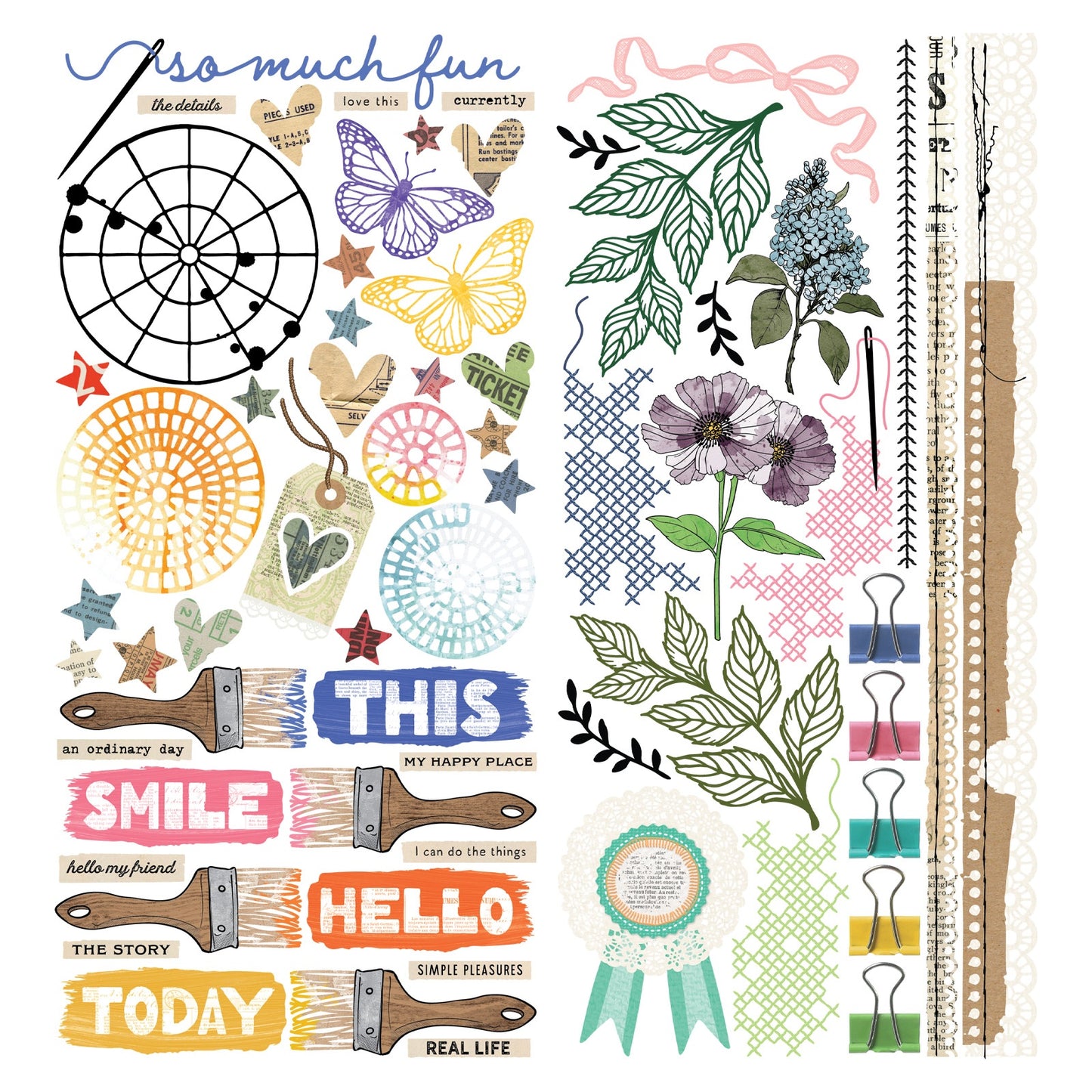 49 And Market - Vicki Boutin - Artful Moments Collection - Ephemera - Laser Cut - Elements