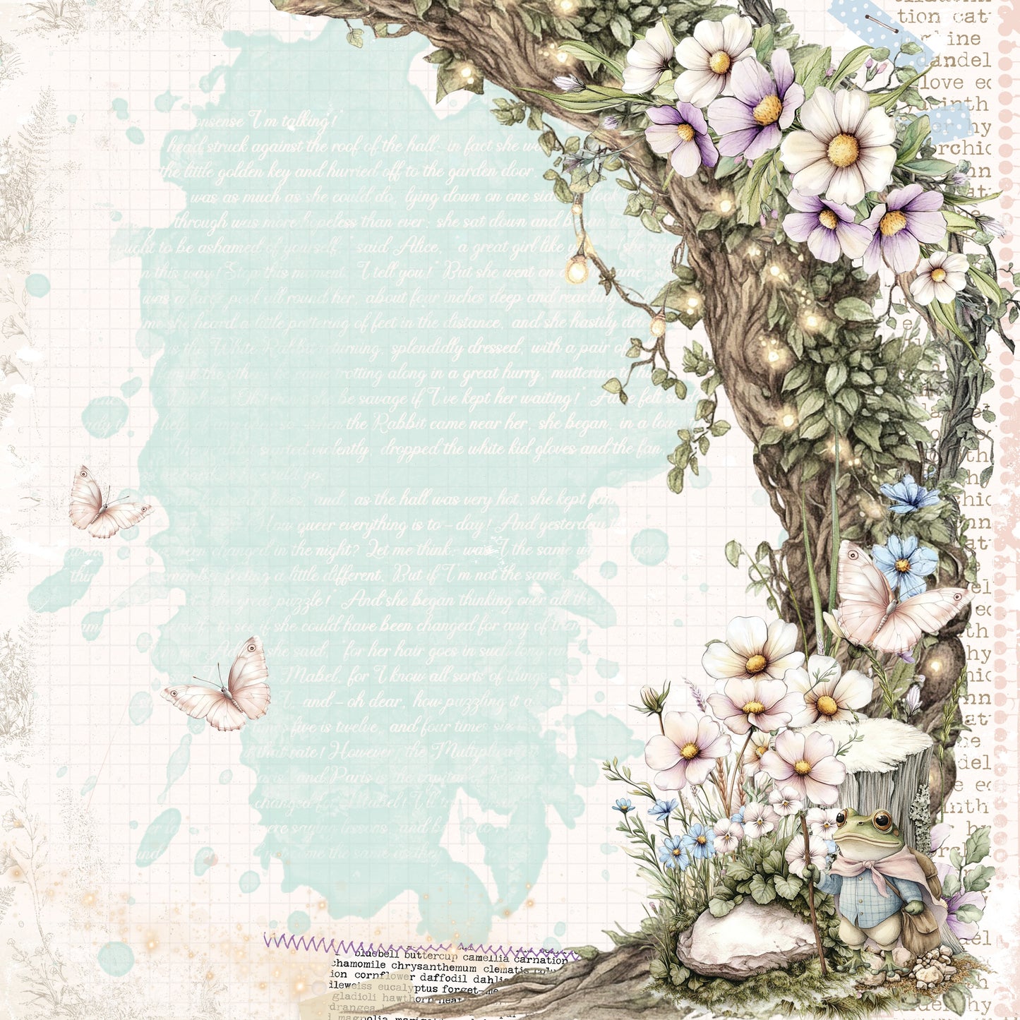 49 and Market - The Looking Glass Collection - 12 x 12 Double-Sided Paper - Reflected Tales
