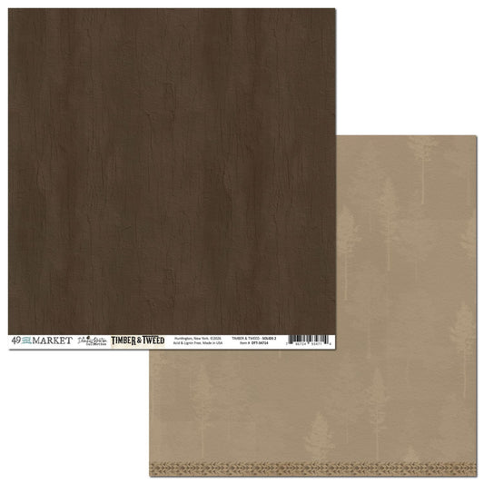 49 and Market - Timber And Tweed Collection - 12 x 12 Double Sided Paper - Solids 2