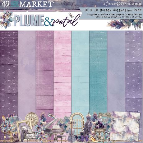 49 and Market - Plume & Petal Collection - 12 x 12 Solids Collection Pack