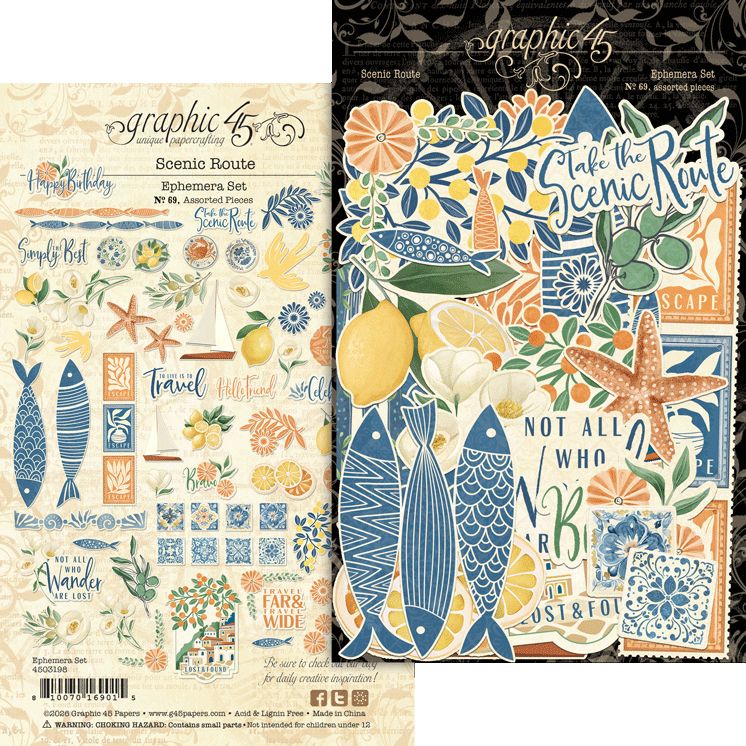 Graphic 45 - Scenic Route Collection - Ephemera