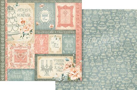 Graphic 45 - Always & Forever Collection - 12" x 12" Double-Sided Paper - Always & Forever