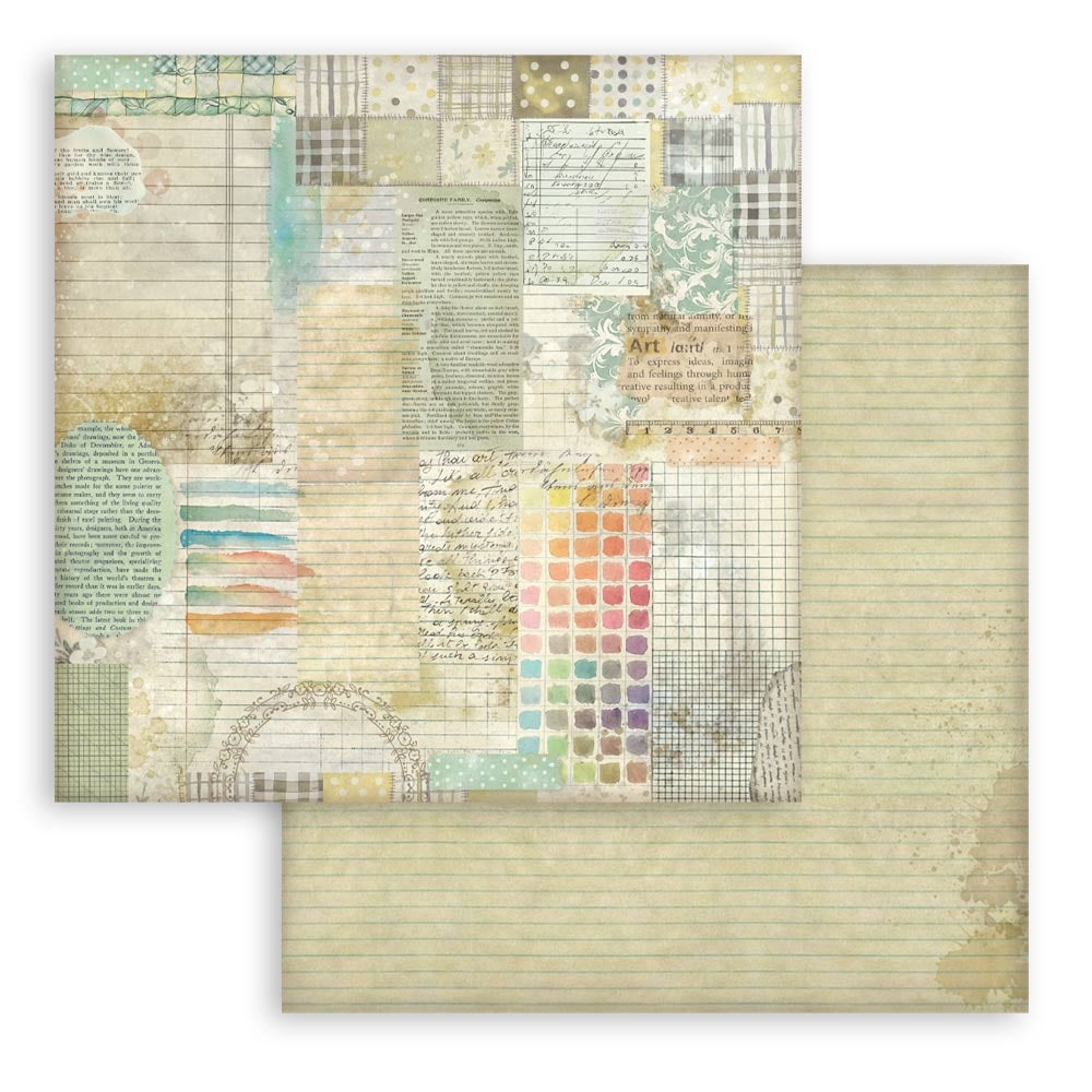 Stamperia - Daisy Art Collection - 12 x 12 Paper Pad - Backgrounds