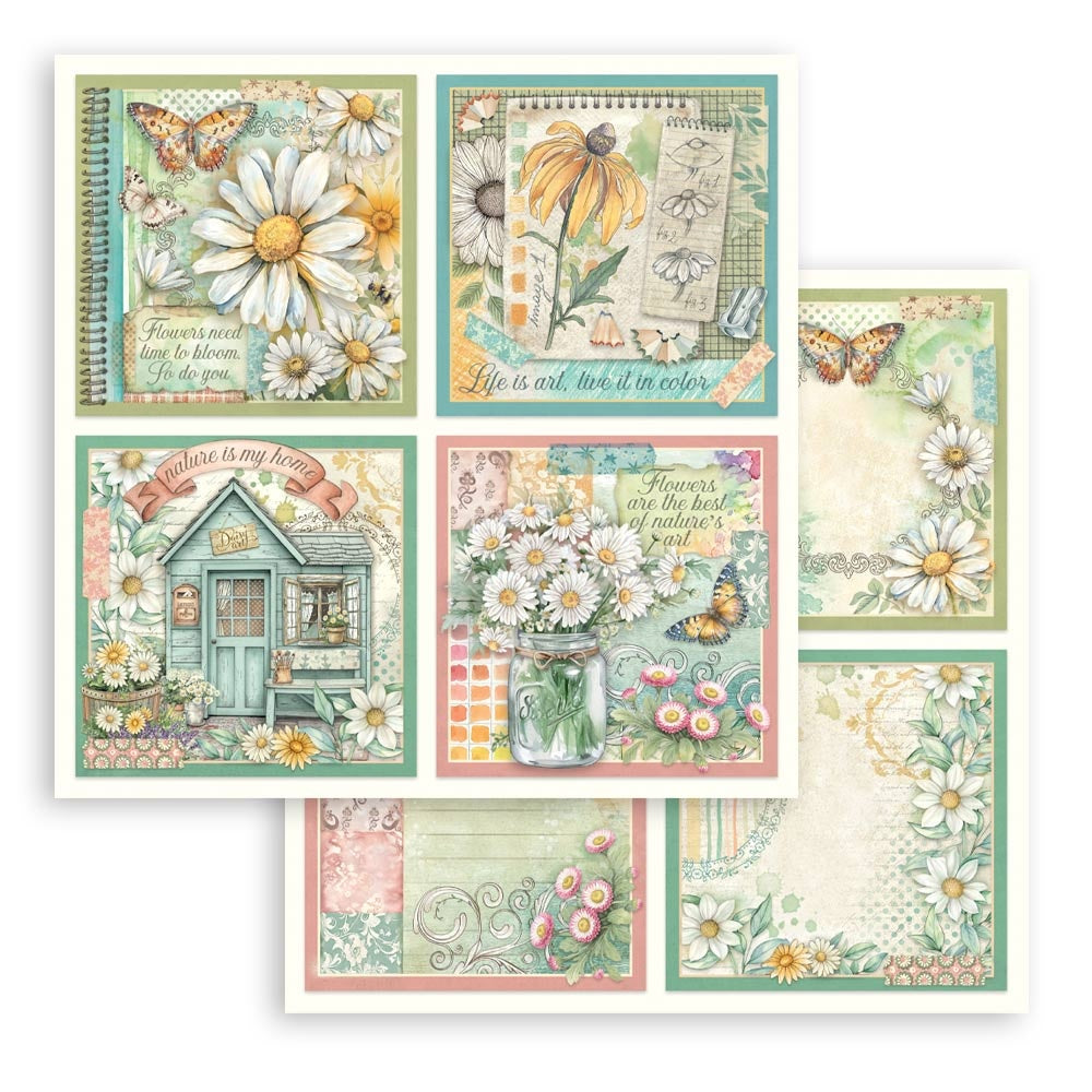 Stamperia - Daisy Art Collection - 12 x 12 Paper Pad
