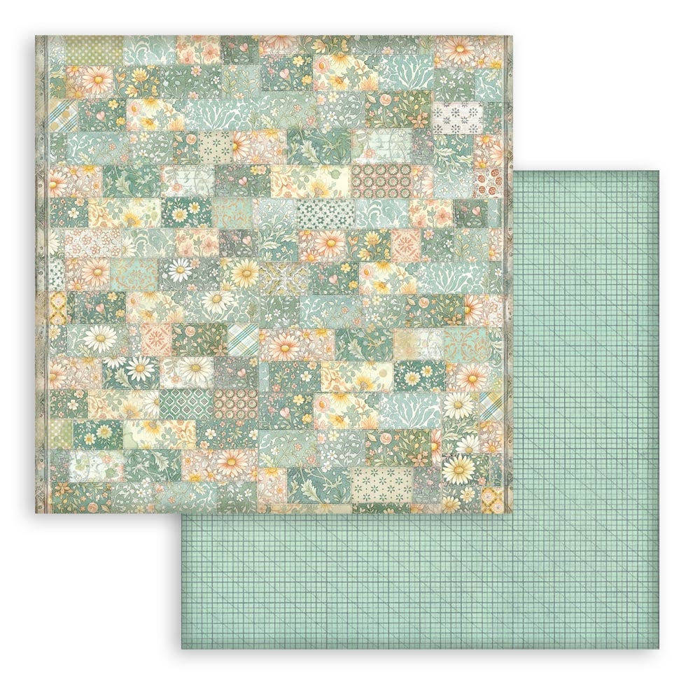 Stamperia - Daisy Art Collection - 8 x 8  Paper Pad - Backgrounds